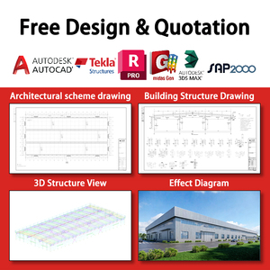 ZW – Kits de construction modernes et économiques <span class=keywords><strong>en</strong></span> acier <span class=keywords><strong>préfabriqué</strong></span> pour entrepôts et garages, idéaux pour ateliers et fermes - Product Image 2