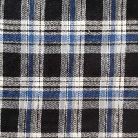 Lots de vêtements de nuit personnalisés en tissu flanelle brossée CVC doux 100% coton à motif à carreaux