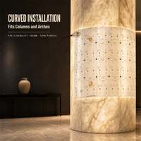 Panneau lumineux LED flexible basse tension 24V CRI90 ultra fin et pliable pour l'éclairage de plafond courbé des hôtels et des centres commerciaux
