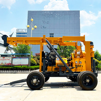 Foreuse hydraulique diesel XYX 200m pour puits d'eau avec pompe à engrenages, moteur et unité mobile à vendre