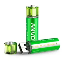 Meilleures ventes de haute qualité usb batteries au lithium rechargeable usb aa batterie rechargeable