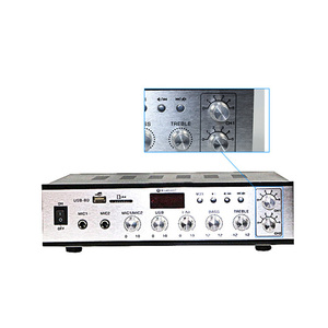 Amplificador de Áudio Profissional para Sistema PA USB-80 80W, Amplificador de Potência e Mixer - Product Image 4