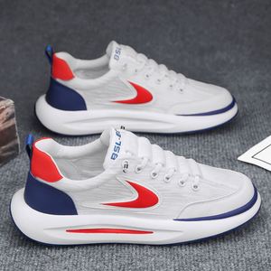 Zapatos Deportivos de Plataforma con Cordones Transpirables para Hombre, Estilo Deportivo de Caña Alta, Ligeros, con Diseño de Bloques de Color - Product Image 5