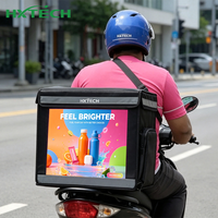 Produsen Tas Pendingin Pengantar Makanan Portabel Berinsulasi dengan Ritsleting, Terbuat dari Terpal Anti Air dan Layar LED, Dapat Dipesan Sesuai Kebutuhan