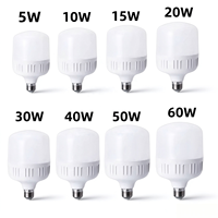 Ampoule LED Ronde B22 5W-60W à Vente Directe Usine, Lampe Résidentielle AC Culot E27, Blanc Froid 6500K, Plastique, Certifiée Energy Star, IRC 80
