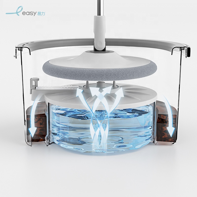 Китай, Лидер продаж, вращающаяся плоская Швабра из микрофибры 360 с ведром для мытья, как показано по телевизору