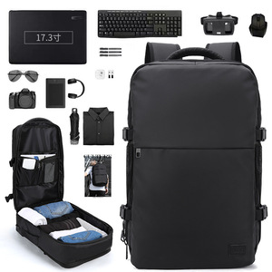 Business <b>Backpack</b> 17.3 Inch Laptop Bag Large Capacity Multi Functional Travel <b>Backpack</b> For <b>Men</b> And Women - Product Image 1