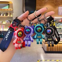Porte-clés Ours Nordique en Plastique Souple, Durable, Personnalisable avec Logo, Cadeau Promotionnel, Souvenir, Style Anime et Dessin Animé Tendance