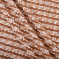 Tissu tricoté jacquard en polyester et rayonne, teint en fil, texturé et respirant, 270 g/m², haute qualité, prix usine, pour sweats à capuche, vestes et pulls