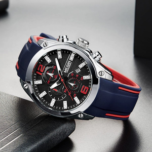 Montre sport chronographe multifonctionnelle, montre-bracelet tendance pour homme avec calendrier - Product Image 1