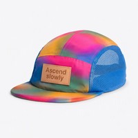 Casquette de sport unisexe 5 panneaux en cuir avec logo personnalisé T&L, ajustable, imperméable et respirante en tissu mesh pour adultes, usage extérieur, vente en gros