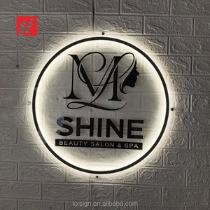 Kexian tùy chỉnh dấu hiệu kinh doanh <span class=keywords><strong>LED</strong></span> Acrylic Beauty Salon Boutique trong nhà biểu tượng đăng ánh sáng lên cho tường treo - Product Image 1
