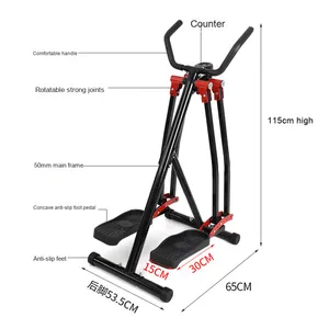 3D xuyên biên giới nhà tập thể dục thép airwalker phía trước và phía sau <span class=keywords><strong>Swing</strong></span> huấn luyện viên đi bộ máy thuận tiện cầu thang bước - Product Image 1