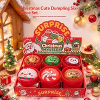 Pengiriman Cepat Grosir Lintas Negara Produk Terlaris Yiwu Set Kotak Hadiah Natal Lucu Squishy - Mainan Karet Termoplastik Lembut Pereda Stres