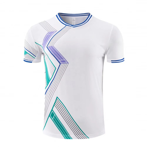 Chemises de badminton personnalisées légères à sublimation, vêtements de tennis à séchage rapide, vêtements de tennis de table pour hommes et femmes - Product Image 1