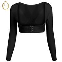 여성 팔 압축 슬리브 위 셰이퍼 슬림 포스트 수술 지방 흡입 자세 교정기 Shapewear
