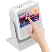 Projecteur Anxin A2 Pro sur écran de 8 pouces, projecteur à double écran 4k Android avec écran tactile, projecteur portable, mise au point automatique, 32 Go