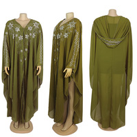 Robes Africaines pour Femmes Dashiki, Vêtements Boubou Traditionnels Perlés Diamant, Abaya Musulmane Islamique