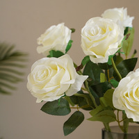 Roses Artificielles en Soie Multicolores pour la Décoration de Bureau, Maison, Mariage, Fête – Fausses Roses pour Table et Mur