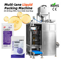 Machine d'emballage automatique multi-voies pour huiles essentielles, sachets de soins de la peau, essences, ampoules et sérums