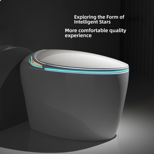 WC intelligent moderne de luxe à poser au sol, électronique et automatique, pour les nouveaux projets de décoration intérieure - Product Image 5