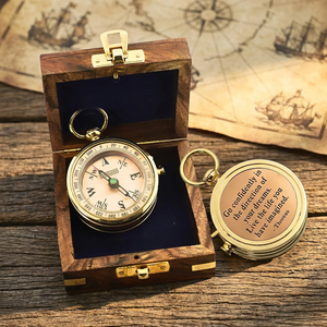 Brújula Náutica Plegable de Latón con Dial Analógico de 2 Pulgadas, Portátil, con Anillo para Colgar, para Senderismo, Navegación al Aire Libre, Regalo para Hombres - Product Image 6