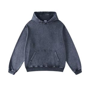 Sweat à capuche grand logo personnalisé impression coton épais poids lourd vierge de haute qualité chaud surdimensionné hommes sweats à capuche fabricant - Product Image 4