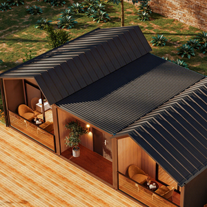 Capsule d'urgence Maison conteneur construction rapide 4 chambres Maison mobile en acier Maison préfabriquée de luxe Villa pour bureau - Product Image 1