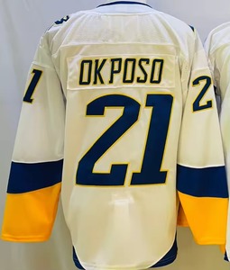 Jerseys de hockey de malla para hombre de gran tamaño, ropa de calle de estilo personalizado, bordado de poliéster y sublimación, trajes de hockey sobre hielo OEM - Product Image 1