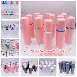 Kit de Shampooing Naturel en Gros pour Cils, Bouteilles Roses, Nettoyant Moussant Naturel pour Extensions de Cils - Product Image 6