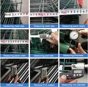 3D 벤딩 펜스 아연도금+PVC 메쉬 용접 와이어 패널 쉽게 조립 가능한 3D 펜싱 정원 제조 직판 대량 재고 - Product Image 5