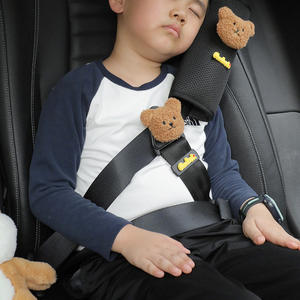 Soporte ajustable para cinturón de seguridad de coche de poliéster, posicionador DE SEGURIDAD DE VIAJE universal para niños, cubre hombros y cuello, cinturones de seguridad - Product Image 3