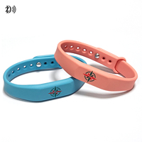 Bracelet NFC personnalisé, bracelet en silicone RFID NTAG215, bracelet avec code QR pour paiement sans contact