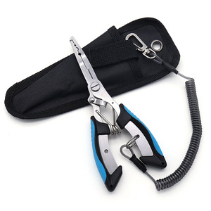 Lu Ban's Work Fishing Plier Stainless Steel Curved Lure Cutters Portable Outdoor Use - Product Image 1