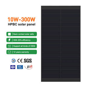 Nuevo Panel Solar HPBC Tipo <span class=keywords><strong>N</strong></span> de 250w, Módulo Fotovoltaico de 200w 300w 18v 24v 36v para Autocaravanas, Panel Solar para Camping - Product Image 2