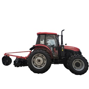 Tracteur agricole Dongfanghong 904 à quatre roues motrices avec charrue suspendue, charrue de labour, et équipement de remise en état des terres à rotation mécanique - Product Image 5