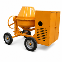 Bétonnière diesel portable mini 350L/400L de fabrication chinoise, rendement élevé 4-5m³/h, garantie 2 ans pour la construction
