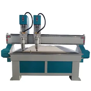 UBO Cnc Router 1325 1530 2030 Madera Mdf Puerta Espuma 3 4 Ejes Dos cabezales independientes Doble husillo Atc Cnc Fresadora