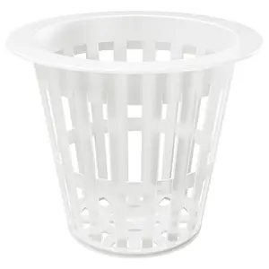 Pots de filet de plantation de pépinière en plastique pour la culture hydroponique pots de fleurs en plastique blanc