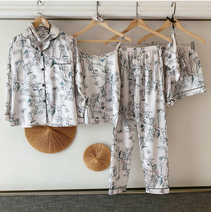 Nuovo Pigiama Donna 2026 Primavera Autunno Manica Lunga Set di Lusso Stile Celebrità Internet Abbigliamento <span class=keywords><strong>Casa</strong></span> Estivo Sottile e Comodo - Product Image 4