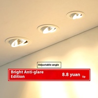 LED intégré COB haute luminosité anti-éblouissement 5W7W12W20W30W plafonnier commercial et domestique spot downlight