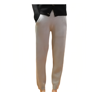 Custom 100% Cashmere <strong>Wool</strong> Fashion Long Yoga Woman Knit <strong>Pant</strong> Soft <strong>Pants</strong> - Product Image 4