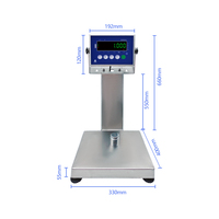 Plateforme de pesage animale SOHE B1S 30kg/10g certifiée CE, haute précision, en acier inoxydable, grande capacité, écran LCD, personnalisable 1
