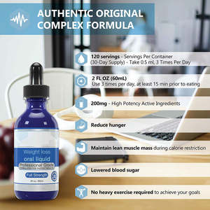 Perte de poids personnalisée minceur gouttes liquides orales soutien de la santé digestive brûleur de graisse usage adulte soutien immunitaire - Product Image 3