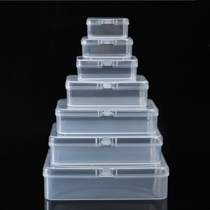 Caja de almacenamiento de plástico PP transparente personalizada para joyería con tapa, organizadores rectangulares, contenedor de embalaje - Product Image 3