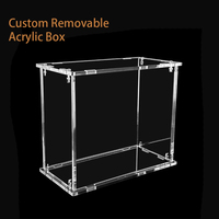 Boîte en acrylique de haute qualité, fabriquée à la main, avec couvercle, boîtes de rangement en acrylique transparent, boîte en acrylique personnalisée