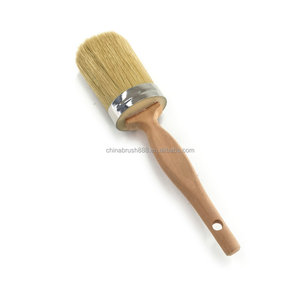 WM1618a Pinceau à craie et cire de 50 mm pour meubles, petit pinceau ovale <span class=keywords><strong>rond</strong></span> à poils mixtes pour la <span class=keywords><strong>peinture</strong></span> ou l'épilation à la cire - Product Image 6