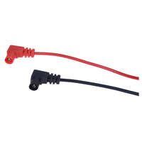 Anti-slip Grip Multimeter Banana Test Leads Black and Red Wires Probes Digital Multimeter Feelers for Multimeter Wire Tips