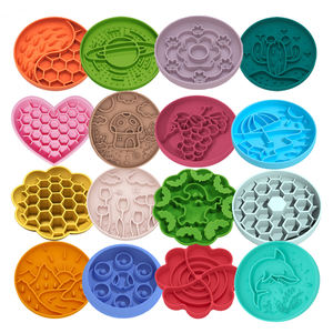 Mangkuk Makan Anjing Bulat Anti Makan Cepat Grosir Dropship + Alas Jilat Kucing Silikon Non-Toksik dengan Alas Hisap - Product Image 1