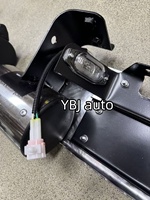 Estribo Lateral Trasero para Auto YBJ, de Aleación de Aluminio Cromado Plateado, para Land Cruiser Pickup FJ79 LC79 LC76, Barra de Apoyo Trasera